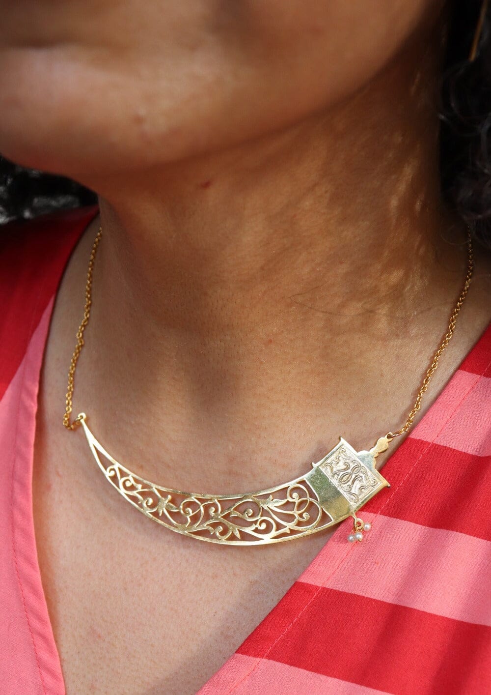 Fretwork Sword Necklace