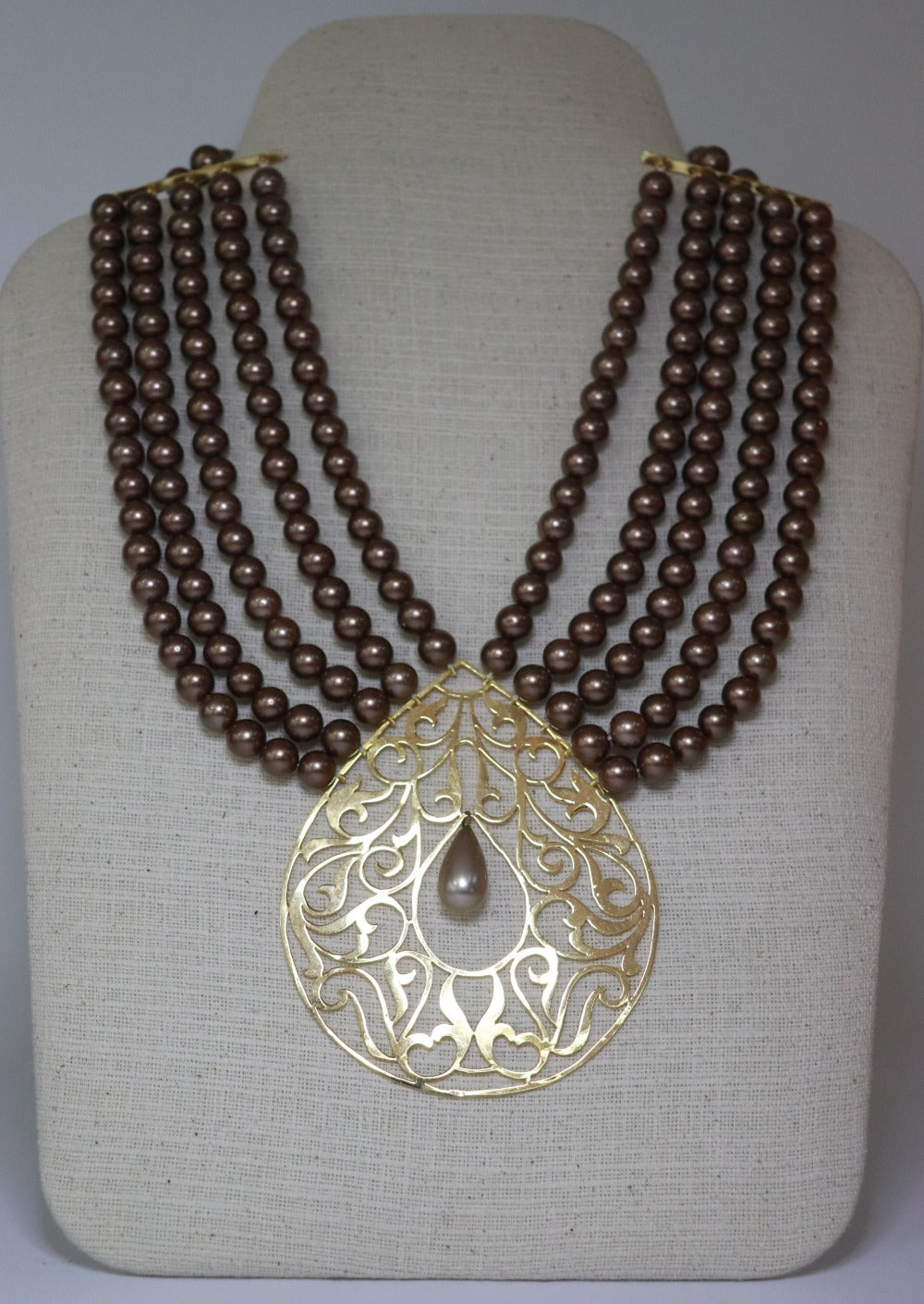 MQ Byzantine Necklace with Pearls