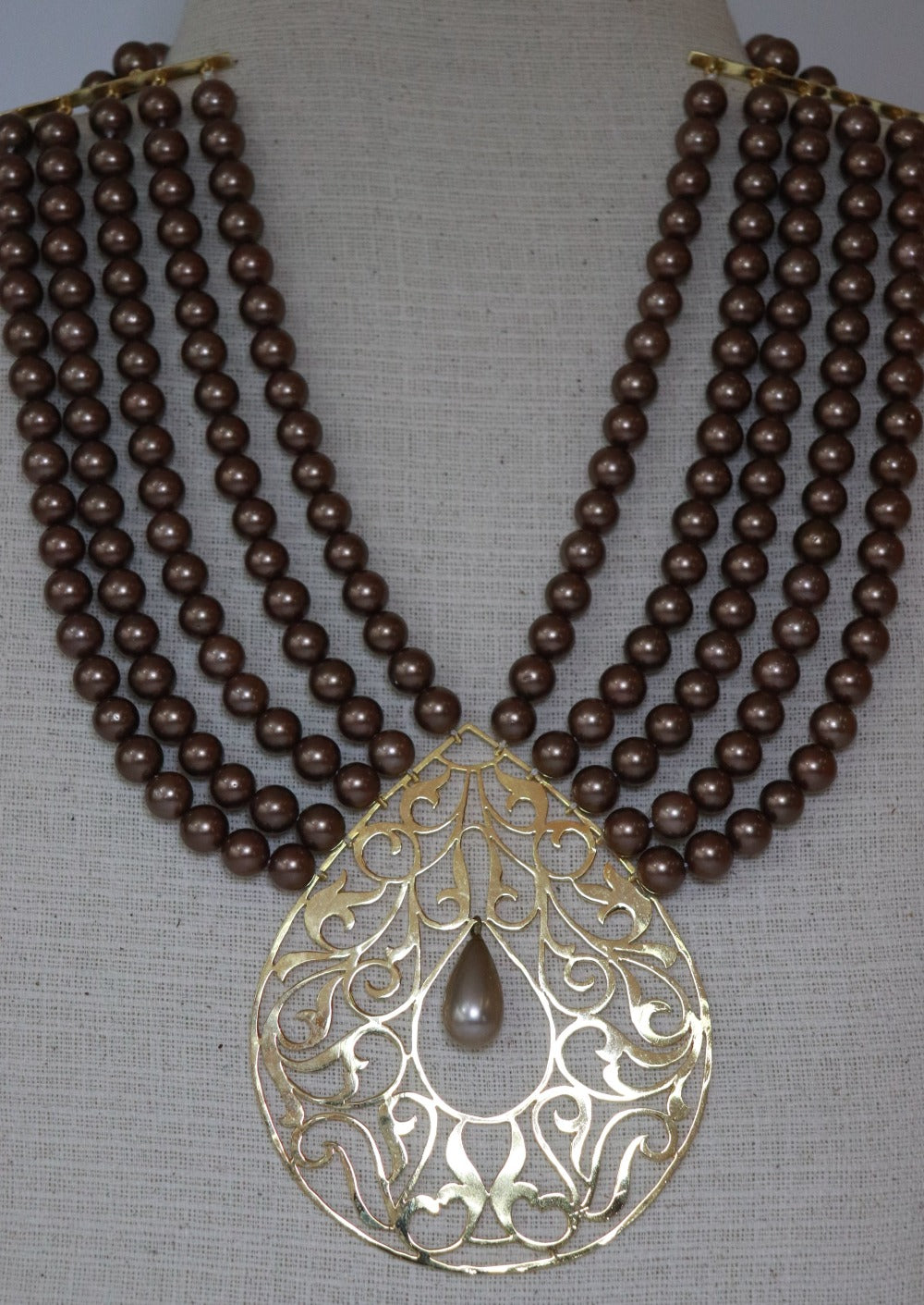 MQ Byzantine Necklace with Pearls