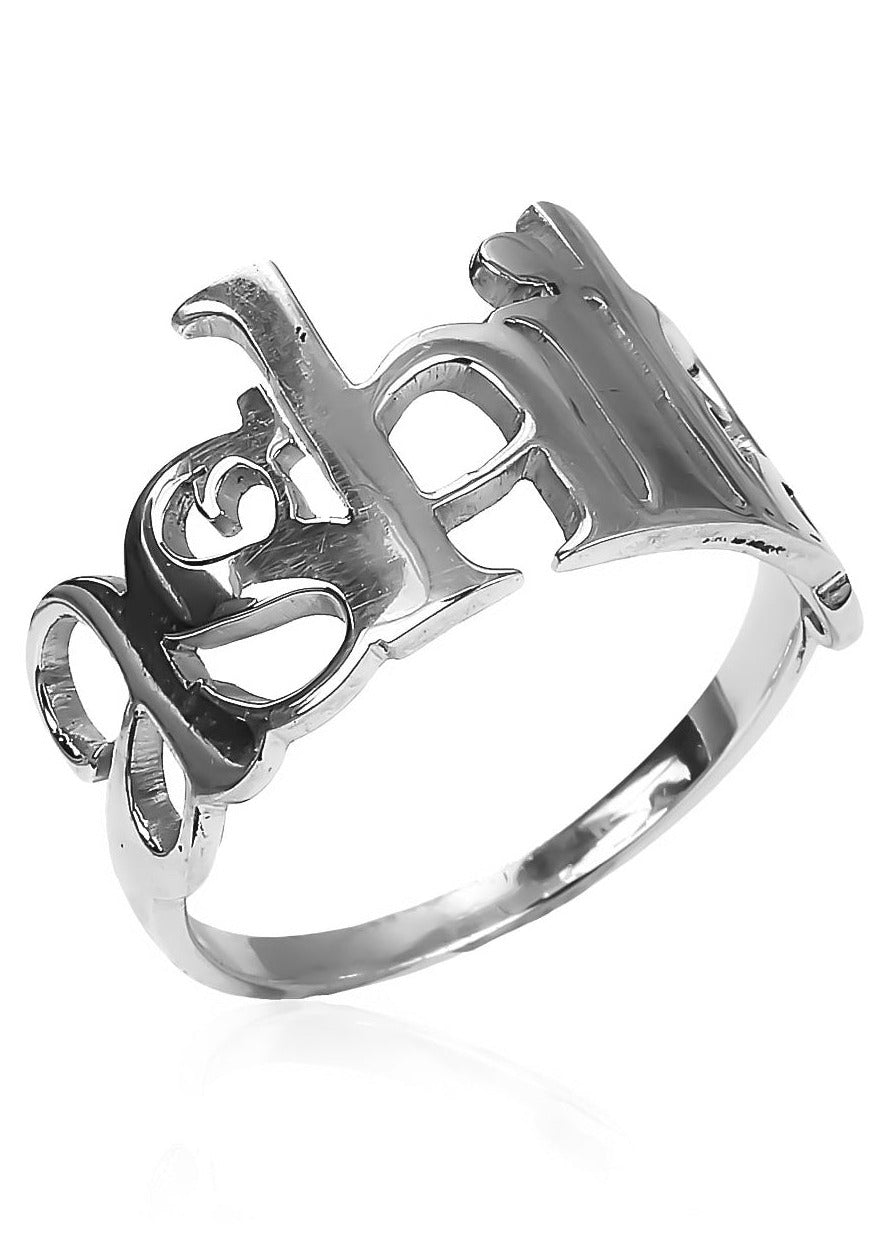 Sterling Silver Custom Script Name Ring – GTHIC