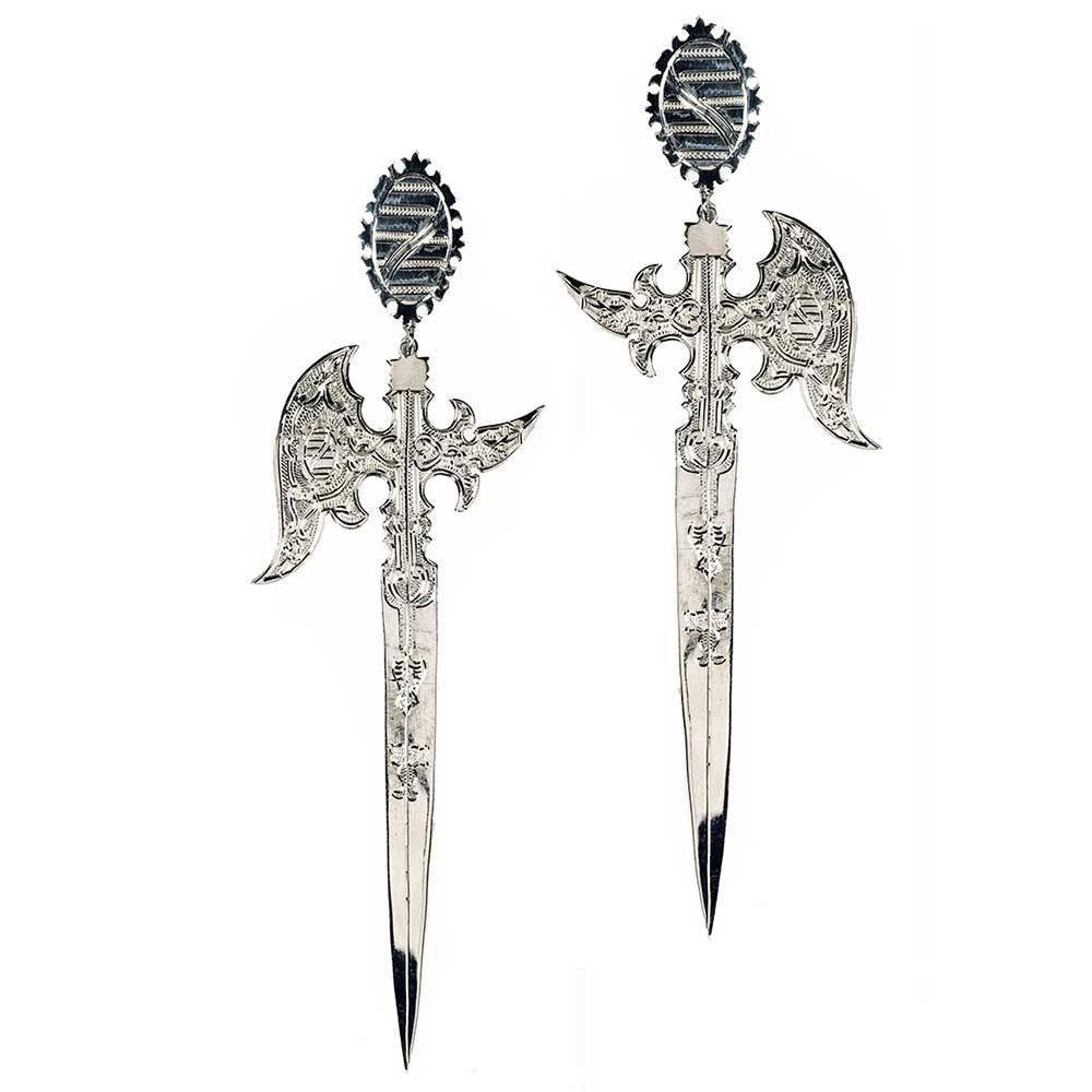 16th Century Saxon Knife Inspired Earrings