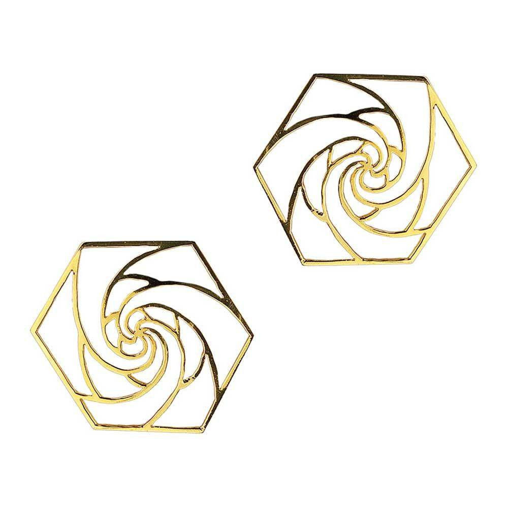 Rose Fractal Studs