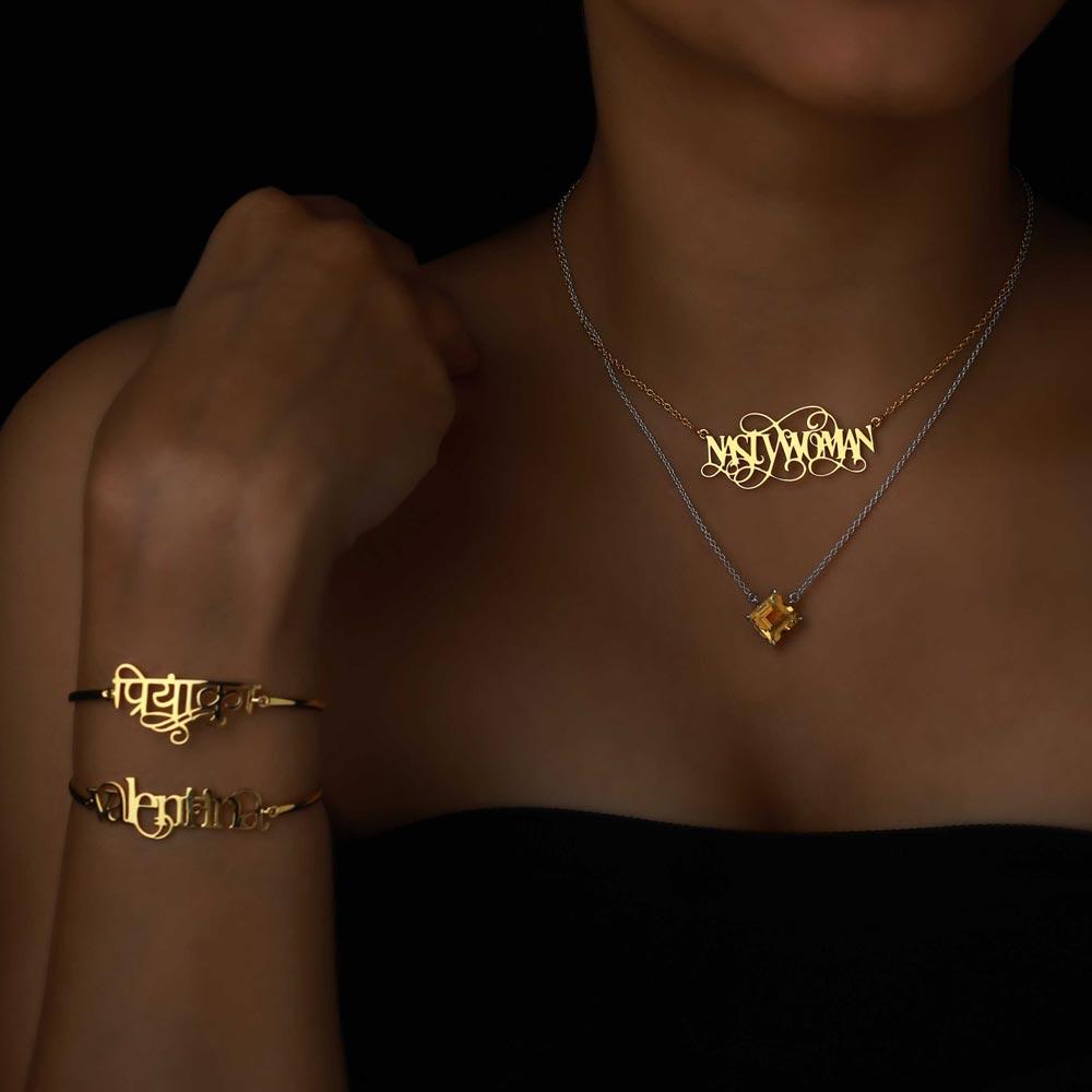 Buy Molywoo Personalized Name Bracelet with Any Name Custom Engraved Name  Bangle Bracelet for Women GirlsJewelry for Women Online at desertcartINDIA