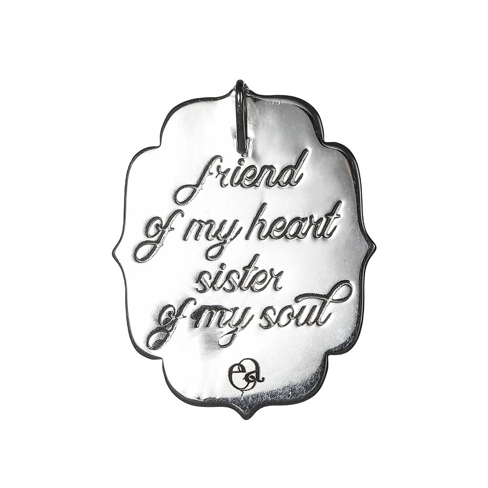 Custom Friend of my Heart, Sister of my Soul Pendant