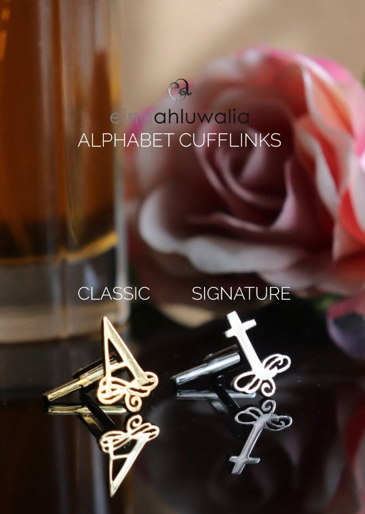 Alphabet Cufflinks - English