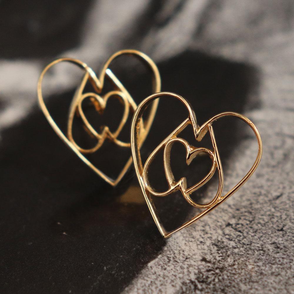 Equilateral Heart Earrings