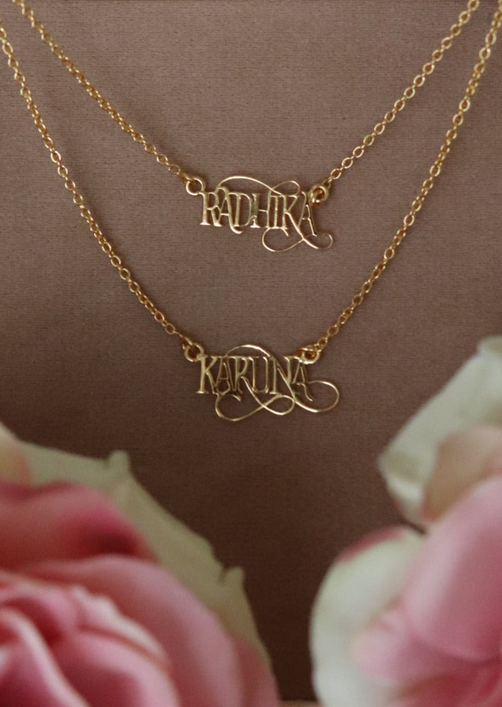 Mini Name Necklace - English