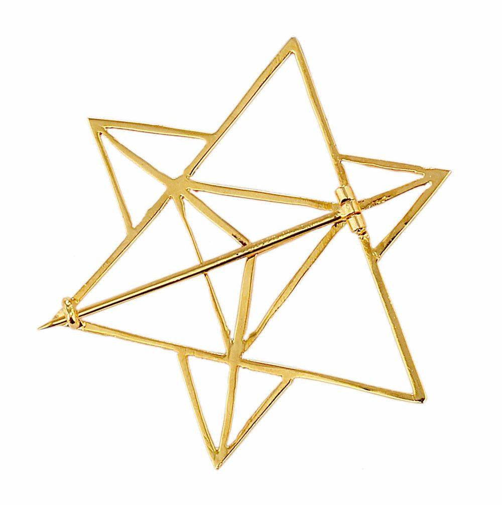 Star Tetrahedron Brooch