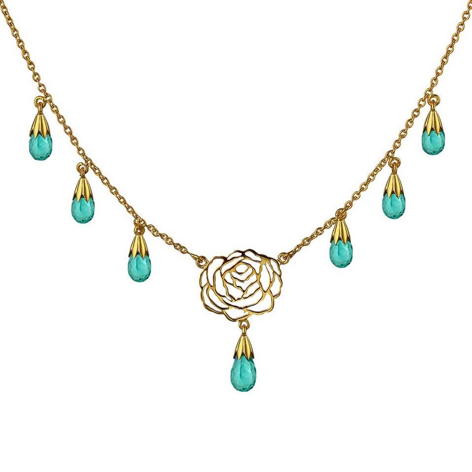 I Rose Necklace - Apatite