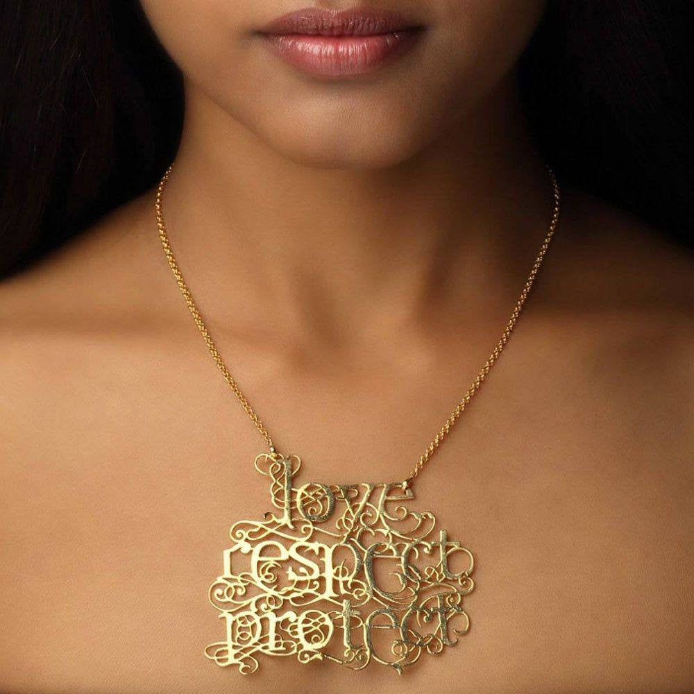 Love Respect Protect Necklace