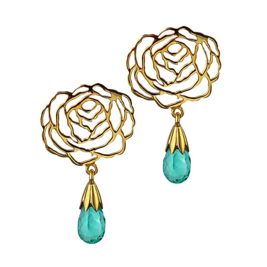 I Rose Earrings - Apatite