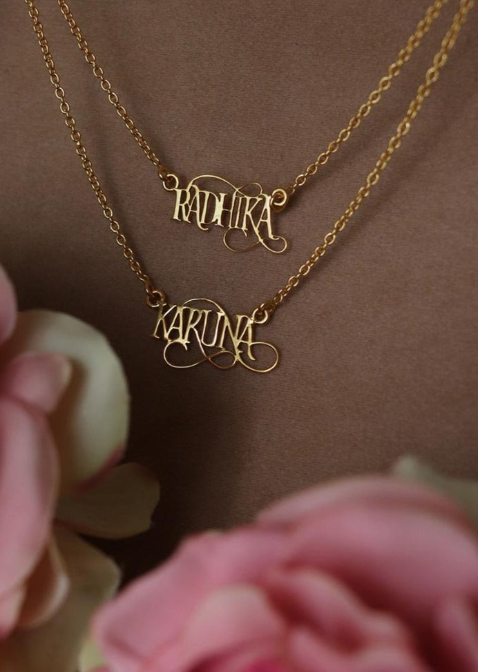 Mini Name Necklace - English