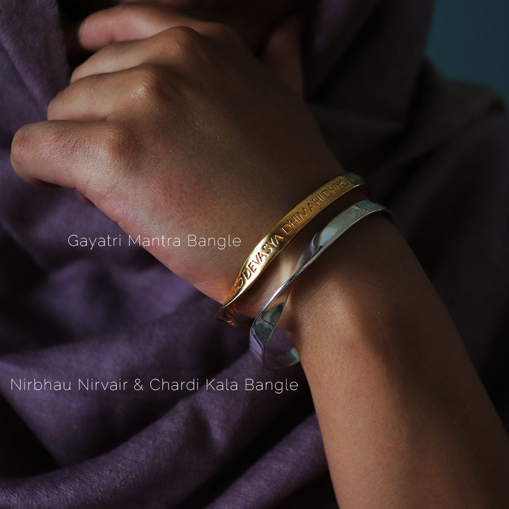 Nirbhau Nirvair & Chardi Kala Bangle - English